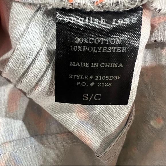 English Rose Grey Neon Sleeveless Drop Waist Mini Dress Cotton Women’s Size S - Picture 4 of 8